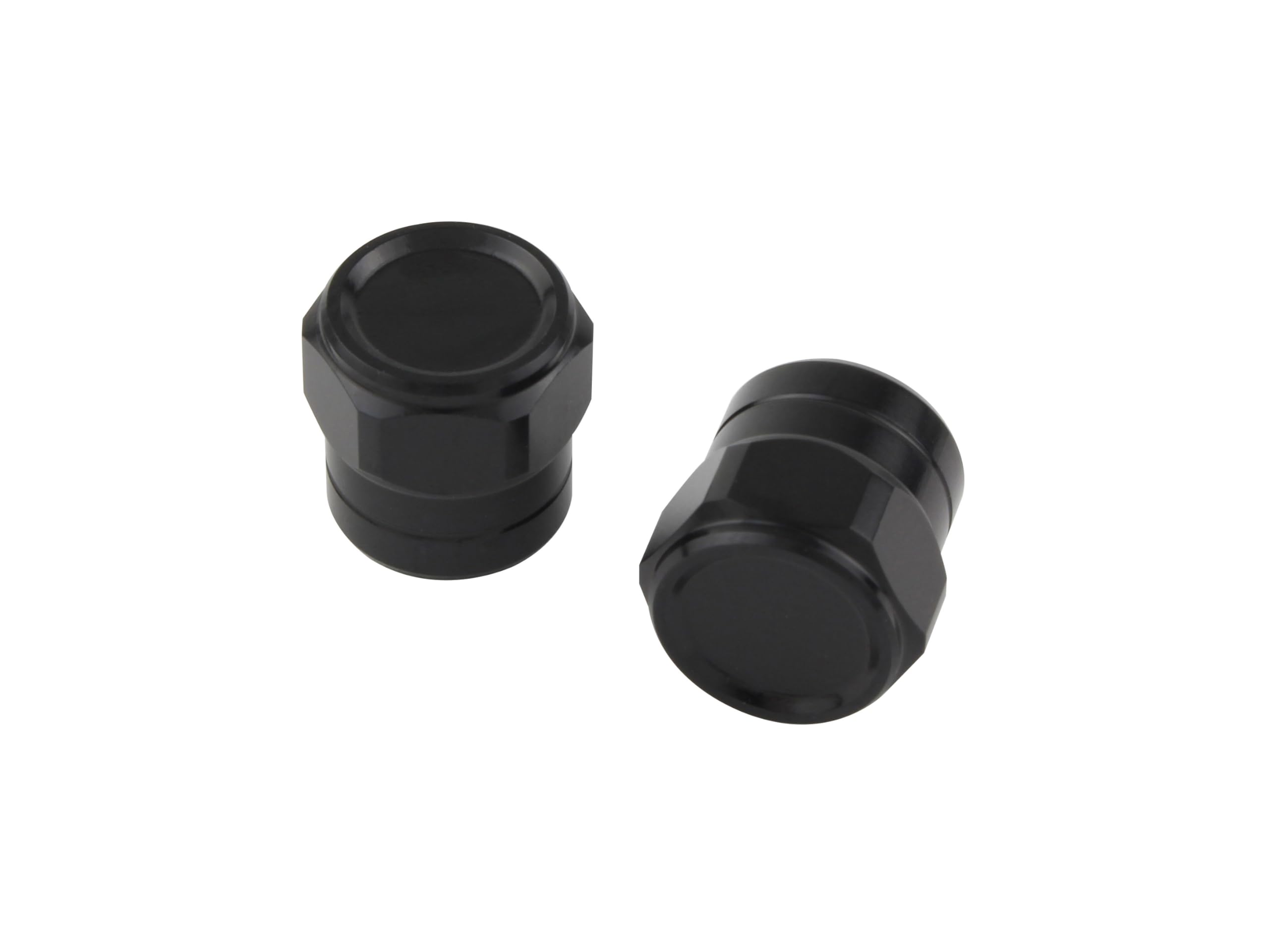 

POSH 001800-06 Мотоциклетные Товары Полностью Фрезерованная Крышка Клапана Воздуха, Короткая Конструкция, 2 Штуки, Черный чёрный