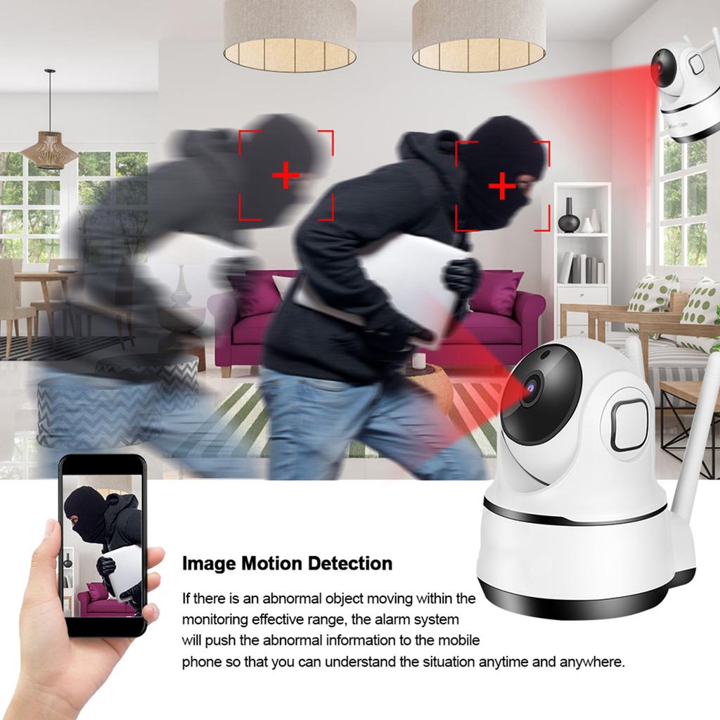 1080P HD Home Security Camera WiFi CCTV IR CUT PTZ Baby Monitor