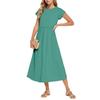 Women's Fashion Temperament Elegant Waisted Casual Dresses