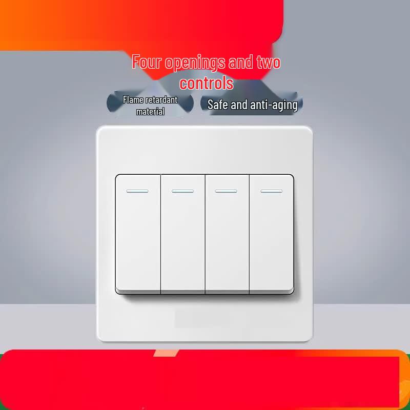 Zhuoma G07 4-Gang 2-Way Wall Switch