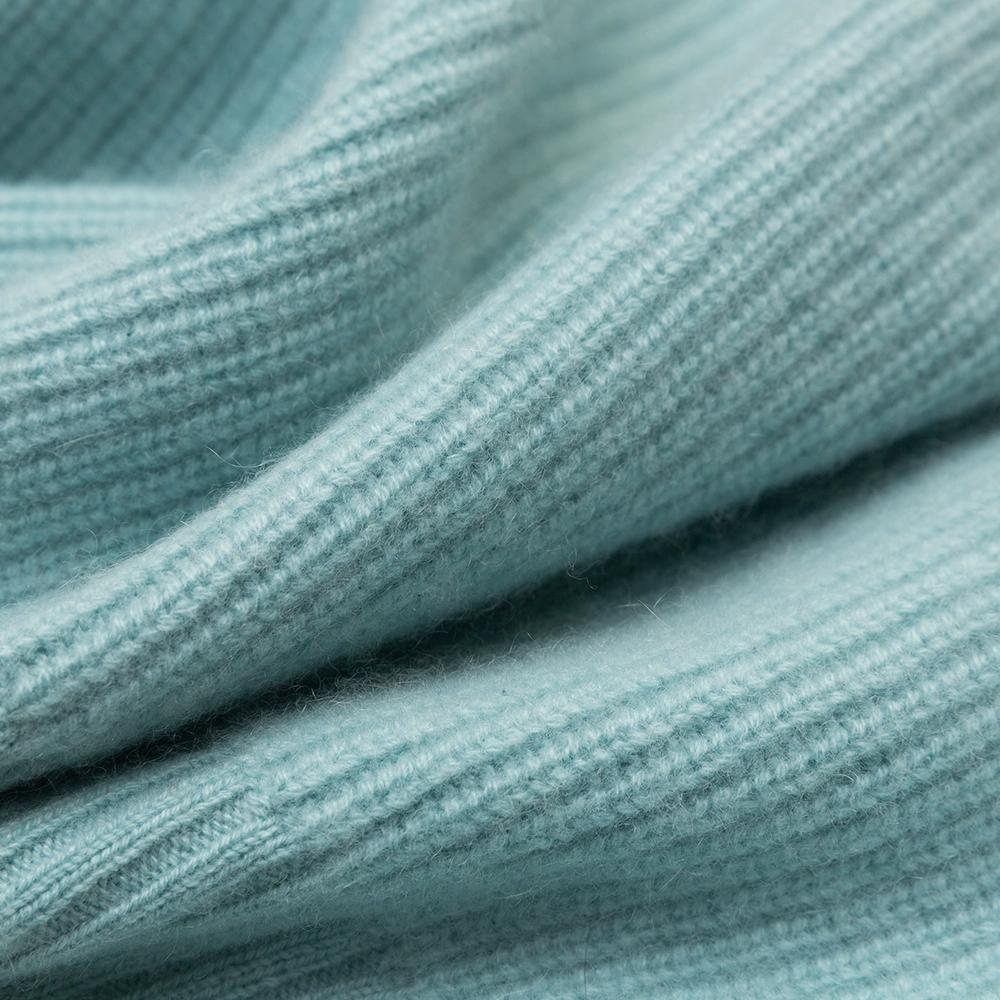 Women's Half High Collar Cashmere Sweater Loose Sweater Solid Knit Long Sleeve