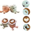 Cute And Comfy Matcha Latte Coffee Cup Plush Toy For Cozy Decor