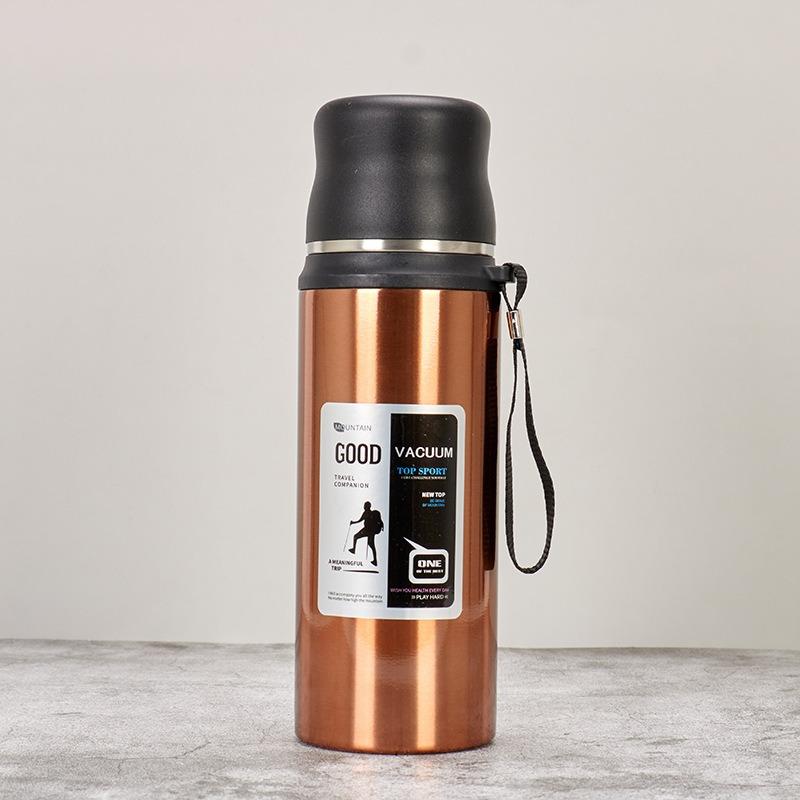 Stainless Steel Thermos Bottle Large Capacity Water Bottle Leakproof Coffee Vacuum Flask Outdoor Travel Portable Thermal Cup
