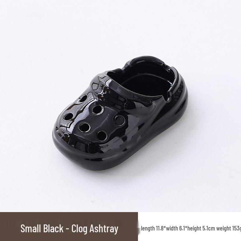 Ceramic Shoe Slipper Ashtray for Home, Office, or Hotel Decor