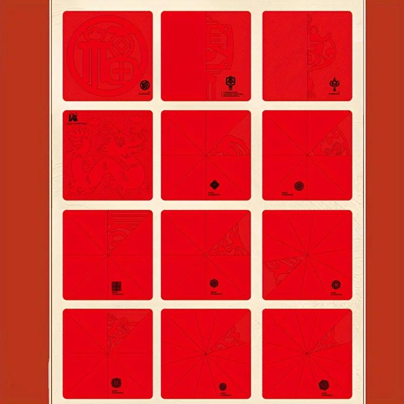 60pcs/2set New Year Spring Festival window Paper Cuttings handmade DIY suit scrapbooking paper tissue paper packaging