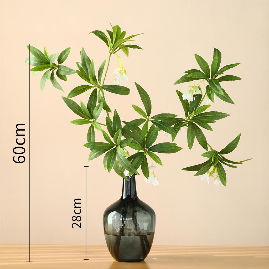 Bionic Green Plant Indoor Ornament: Elegant Artificial Flower for Living Room or Dining Table Decoration