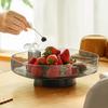 Clear Fruit Drain Tray With Removable Base Reusable Easy Cleaning Candys Container For Living Room