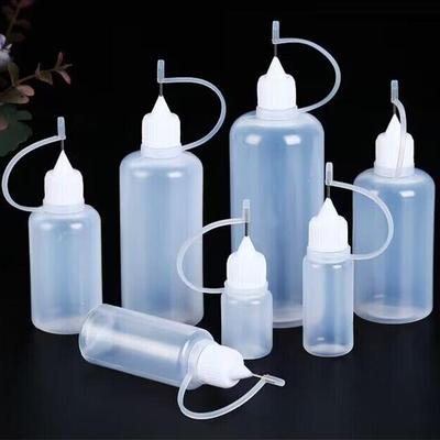 5/10/20/30/50/100Ml Yeniden Kullanılabilir İğne Ucu Yapıştırıcı Aplikatörü Plastik Şişe Esansiyel Yağ Enjeksiyon Pigment Şişesi