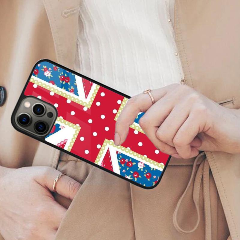 

Лондонский Британский Флаг Union Jack Магнитный Чехол для Телефона ДЛЯ APPLE iPhone 17 Air 16 14 13 12 Pro Max 15 Plus Беспроводная Зарядка MagSafe Чехол iPhone 13mini