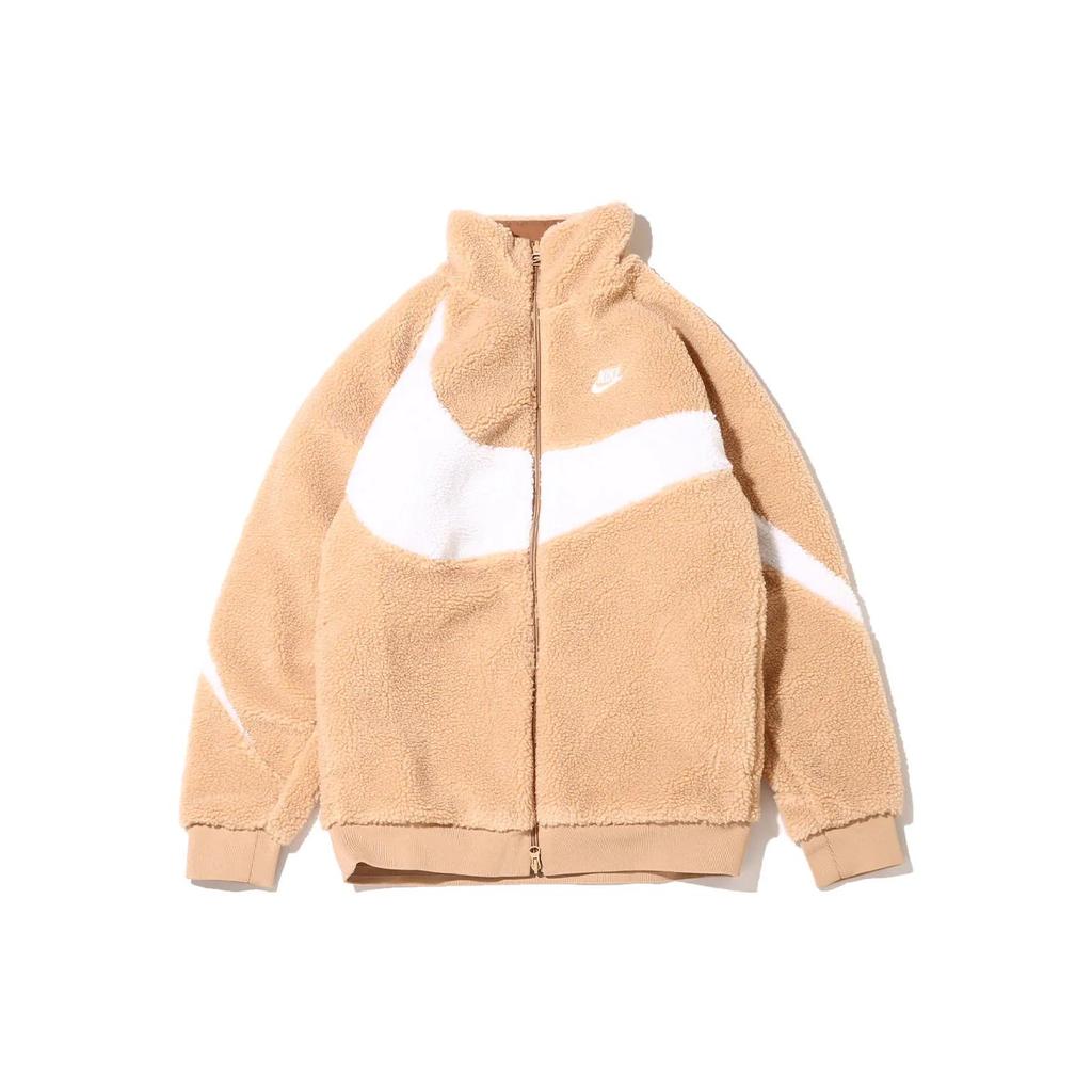 Neue Nike Big Swoosh Wendbare Boa-Jacke Asiatische Größen BQ6546-200