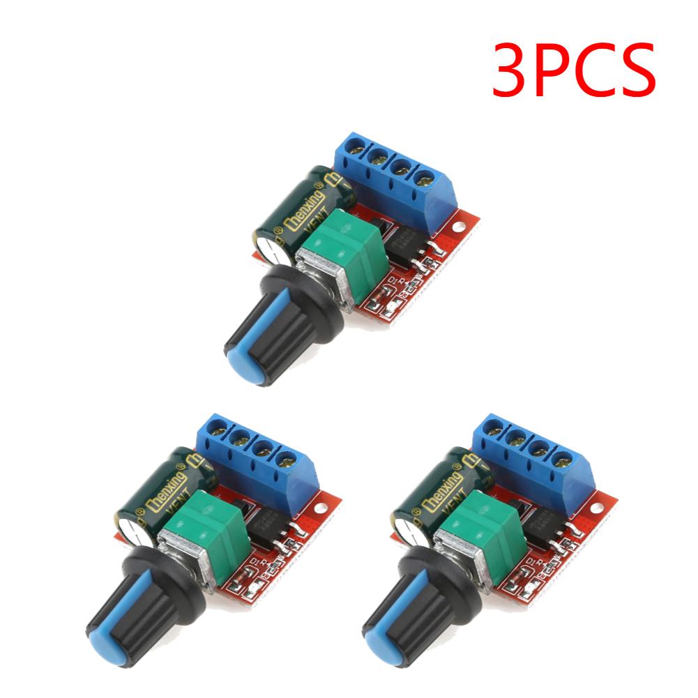3-10pc 5A 90W PWM 12V DC Motor Speed Controller Module DC-DC 4.5V-35V Low Voltage Motor Speed Controller Adjustable Drive Module