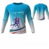 Unisex Long Sleeved T-shirt Marathon Quick-drying Gradient T-shirts Spring Autumn Casual Round Neck Men's and Women'sT-shirt