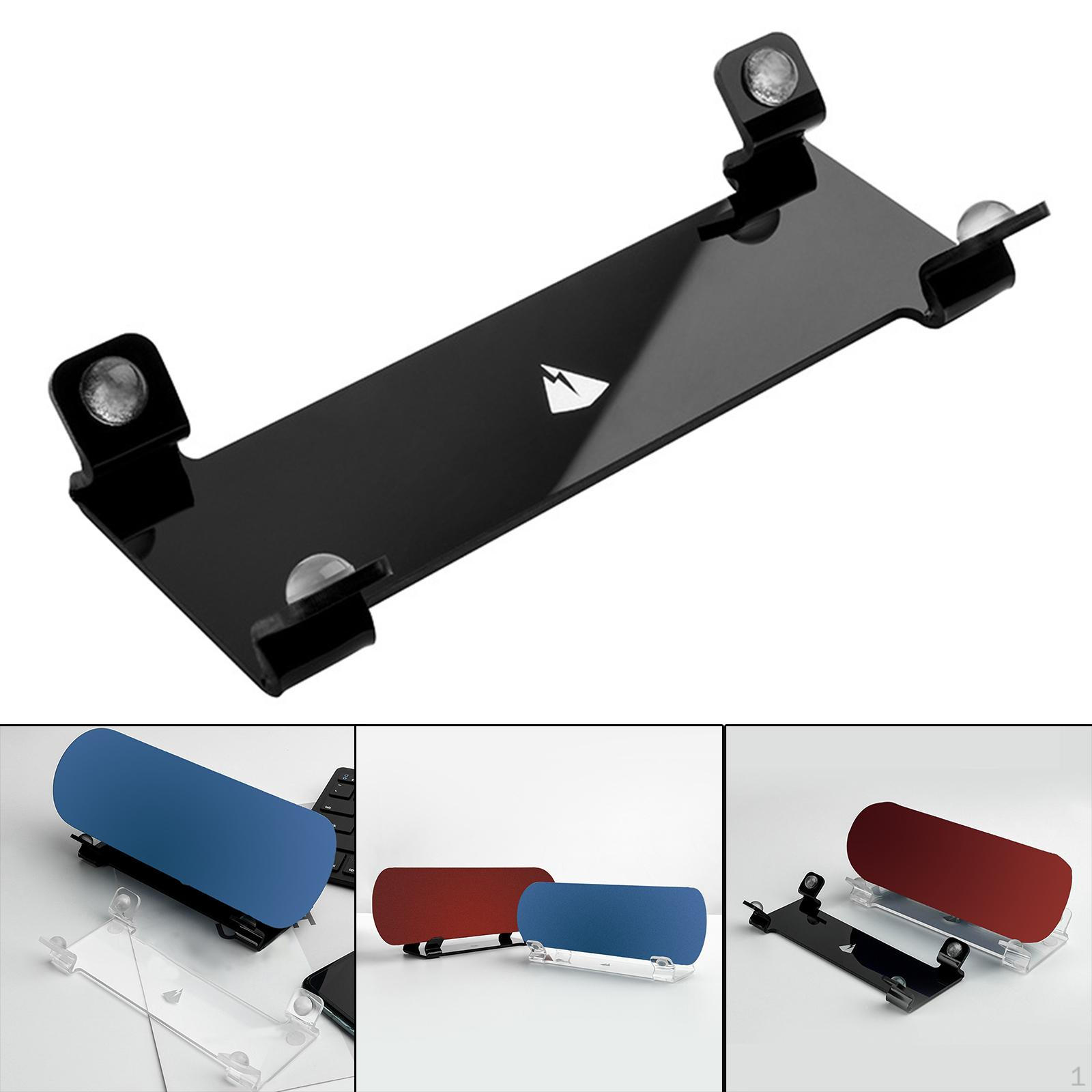Compact Speaker Mount for Tabletop - Stable and Non-Slip Design Black