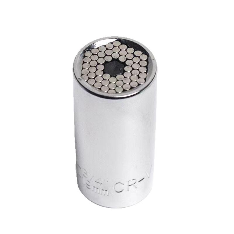Multi-Functional Ratchet Wrench with 7-19mm Magic Socket & 3/8'' Extension Bar