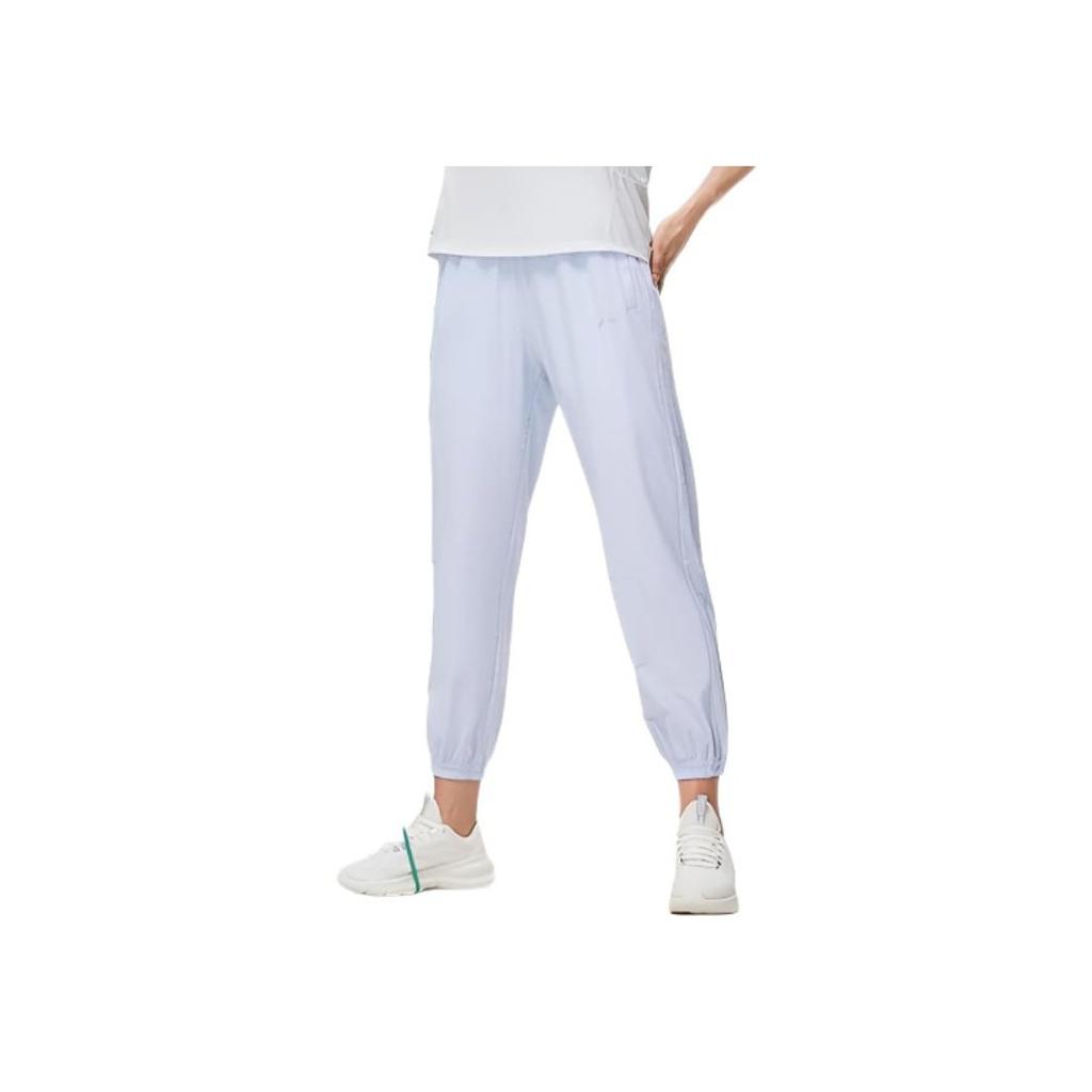 Li Ning Fitness Serie Einfarbig Schnelltrocknend Kühl Locker Sporthose Damen Unterteile Himmelblau AYKT216-6