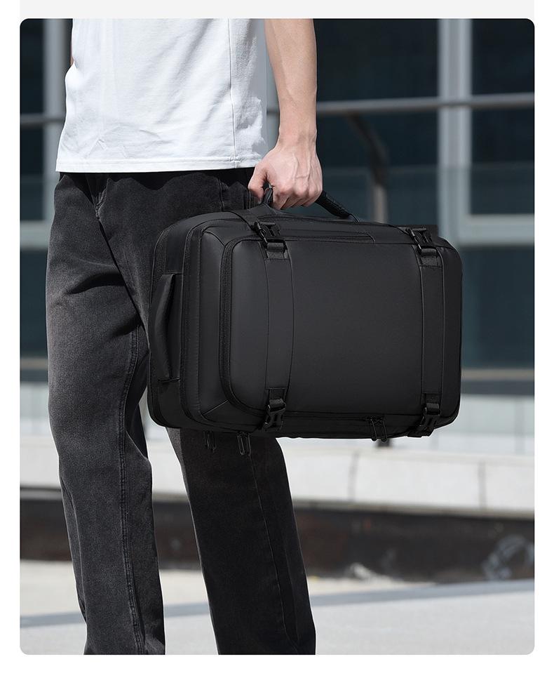 Men's Large Capacity Expandable Backpack for Casual Outings, Hiking, and Short Trips