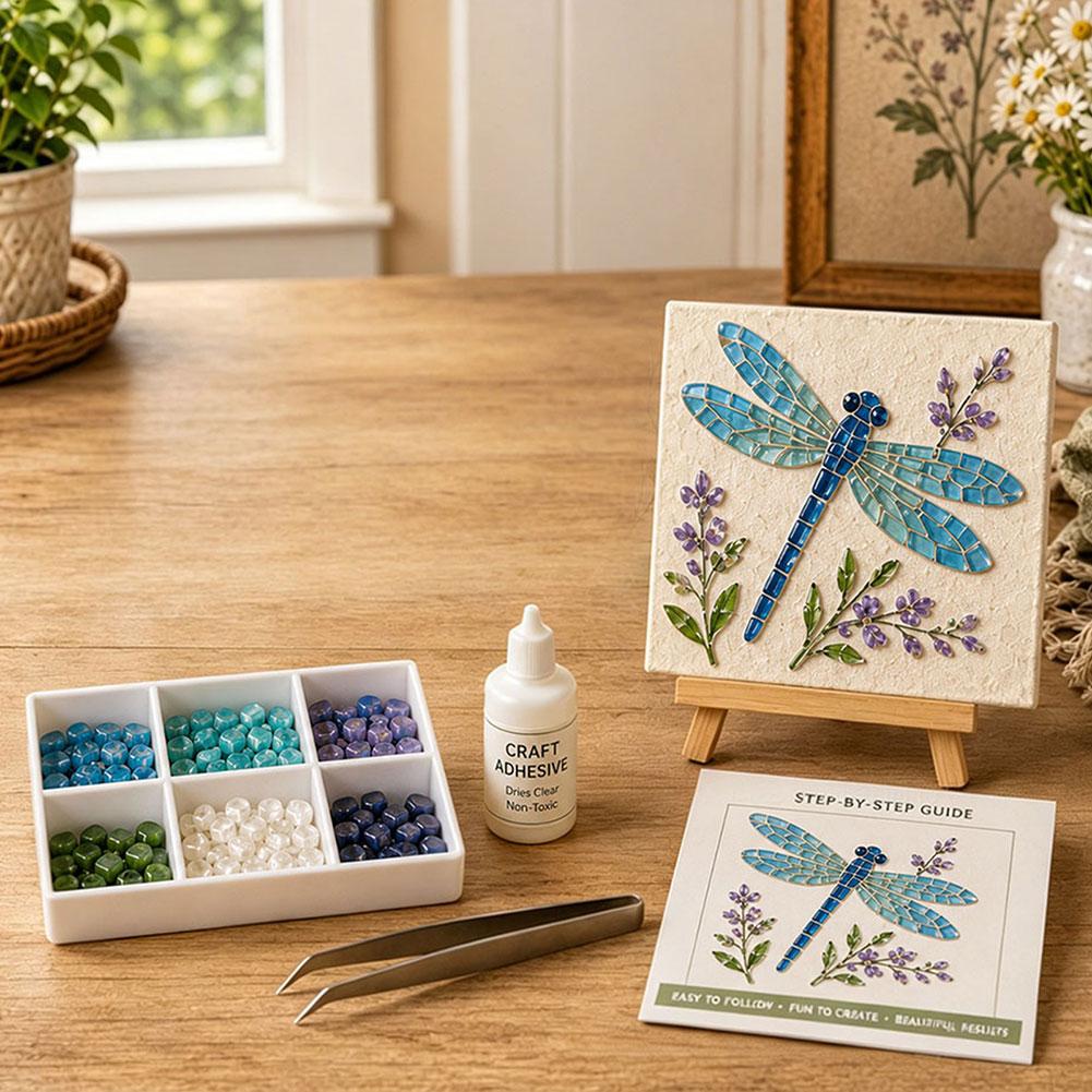 Ocean Theme Glass Art DIY Kit Glass Diamond Painting Craft Set Marine DIY Art Supply Sea Animal Wall Hanging Decor Handmade Gift