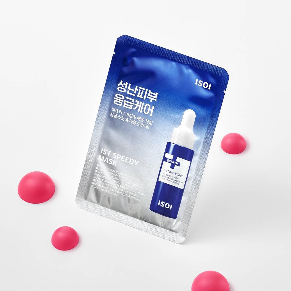 ISOI Acni Dr. 1st Speedy Mask Calming Hydrating 20ml*10ea Soothing Facial Sheet Mask