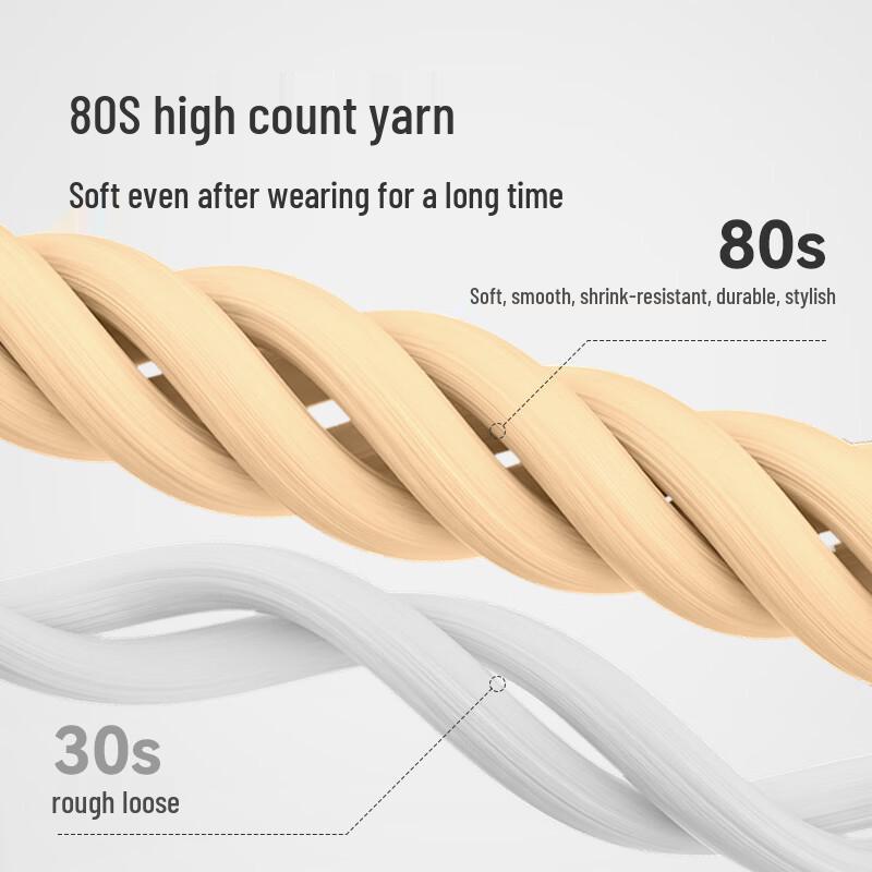 Jingdong Jingzao Women's 80-Count Mercerized Cotton Basic T-Shirt