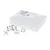 25pcs Sewing Machine Bobbins Plastic Transparent Simple Embroidery Bobbins with Storage Box for Home