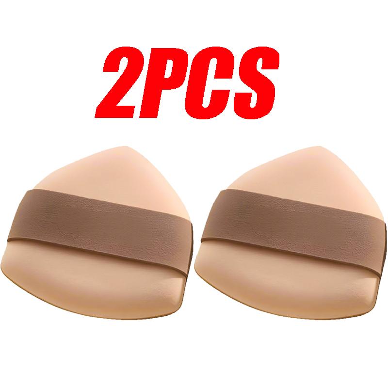 Dreieckiges Design Schwamm Puderquaste Doppelseitig Nass- und Trockenanwendung Kosmetikquaste Gleichmäßiges Auftragen von Foundation Leicht zu Reinigen Make-up Werkzeuge