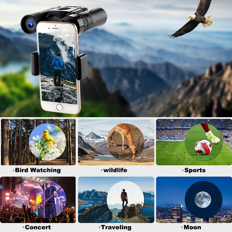 High-Power 8X21 Mini Portable HD Binoculars with Low-Light Night Vision