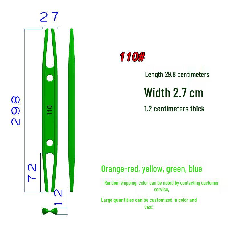 Dual-Sided Plastic Shuttle for Weaving Nets, Repairing Fishing Nets, and Multi-Purpose Line Winding Tool
