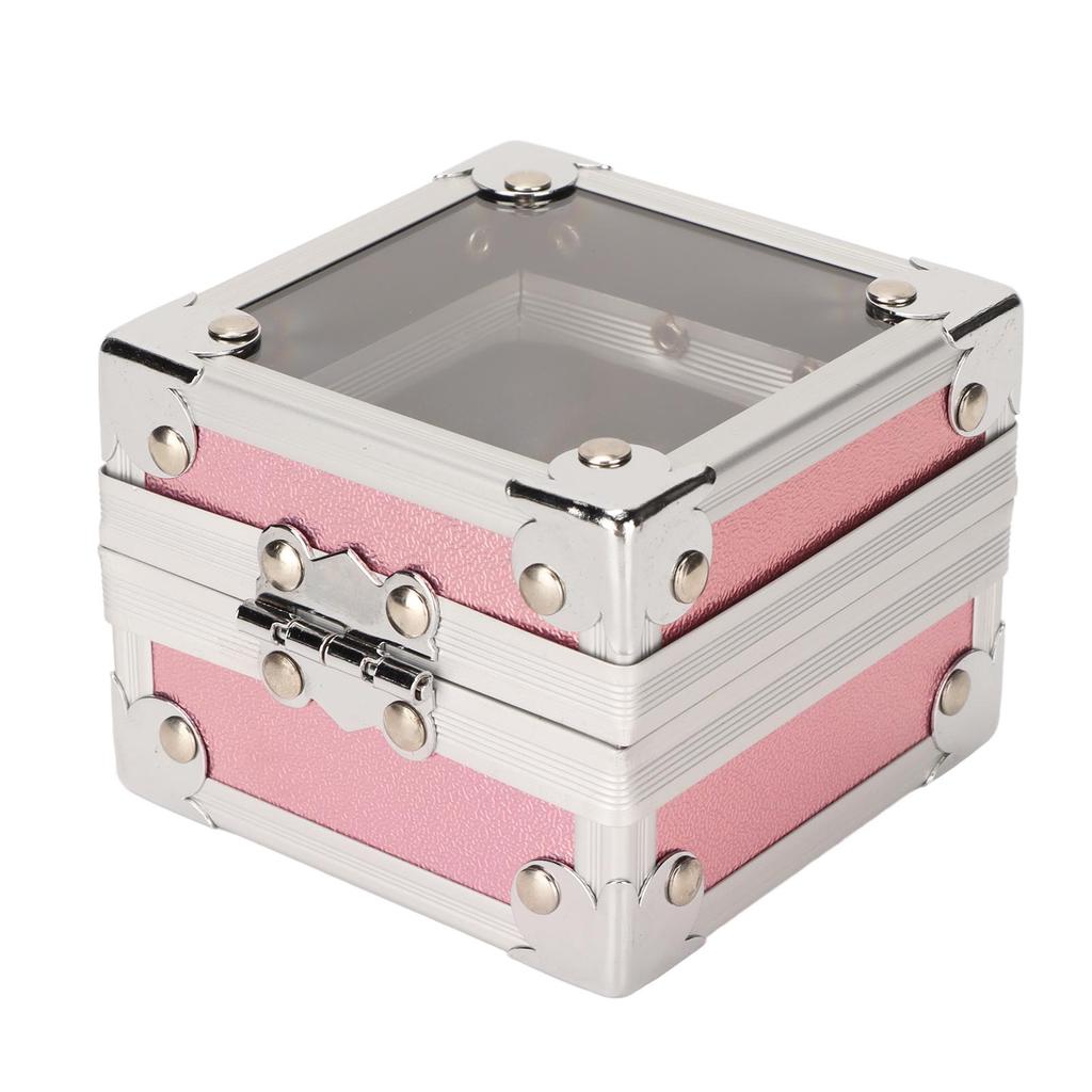Nail Drill Bit Holder 25 Holes 3 Layer Sponge Transparent   Cover Rivet Reinforcement Dustproof Nail Drill Bit Displayer