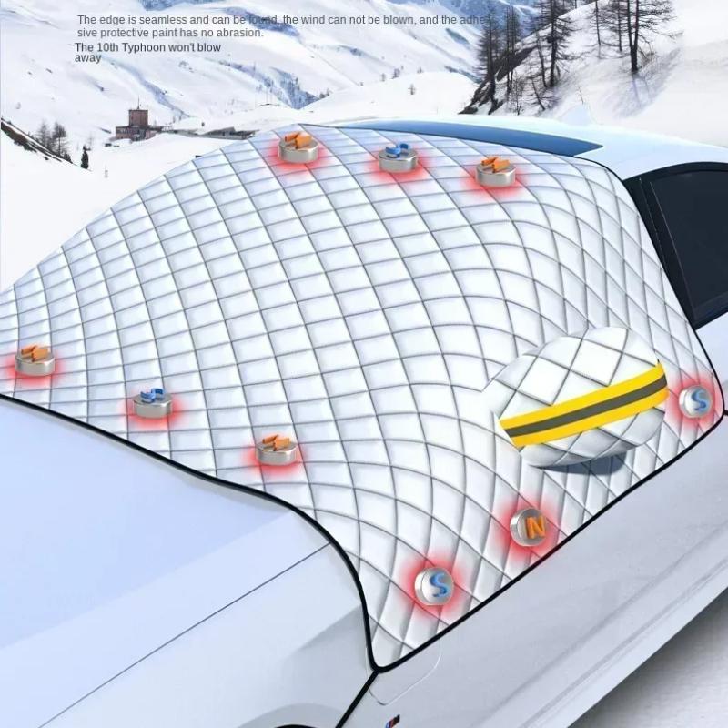 Magnetic Car Windshield Cover Winter Ice Snow Dust Frost Guard UV Protector Car Front Window Sun Shade Outdoor Cover