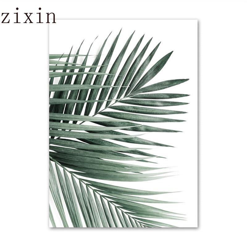 

Зеленая картина Монстера с листьями эвкалипта, настенное искусство, холст, картина, скандинавский постер, чернильная ладонь для гостиной, спальни, домашний декор 21*30cm