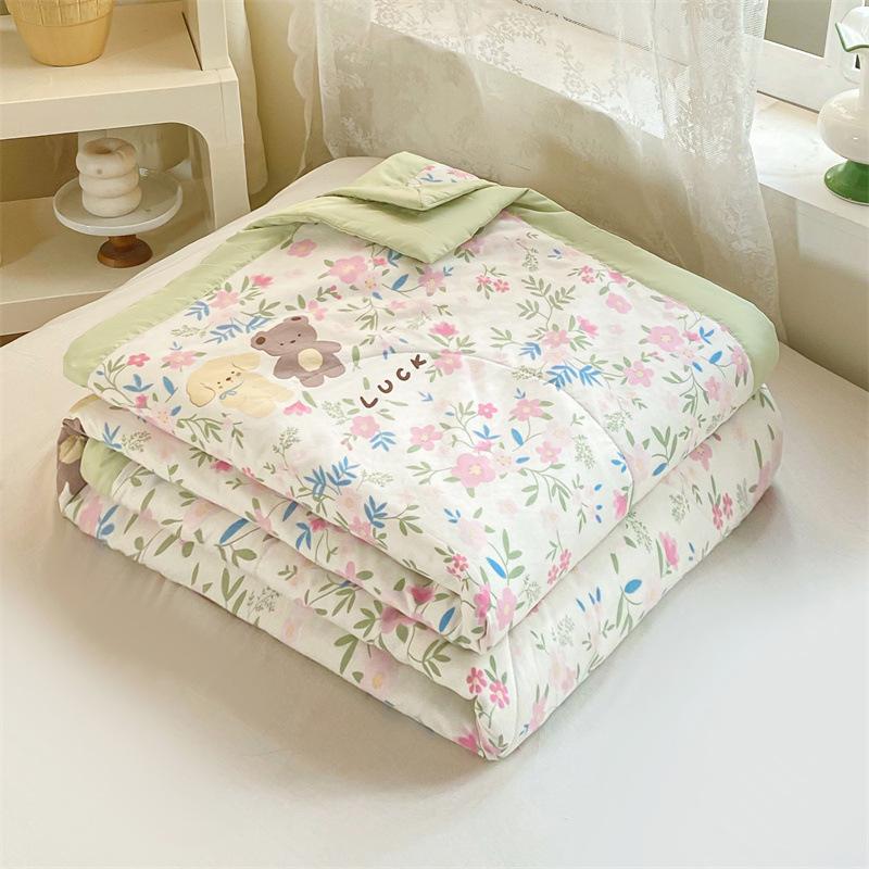 A-class Mother Baby Grade Soft and Sticky Cloud Cotton Summer Quilt, Air Conditioning Single Double Cool Quilt