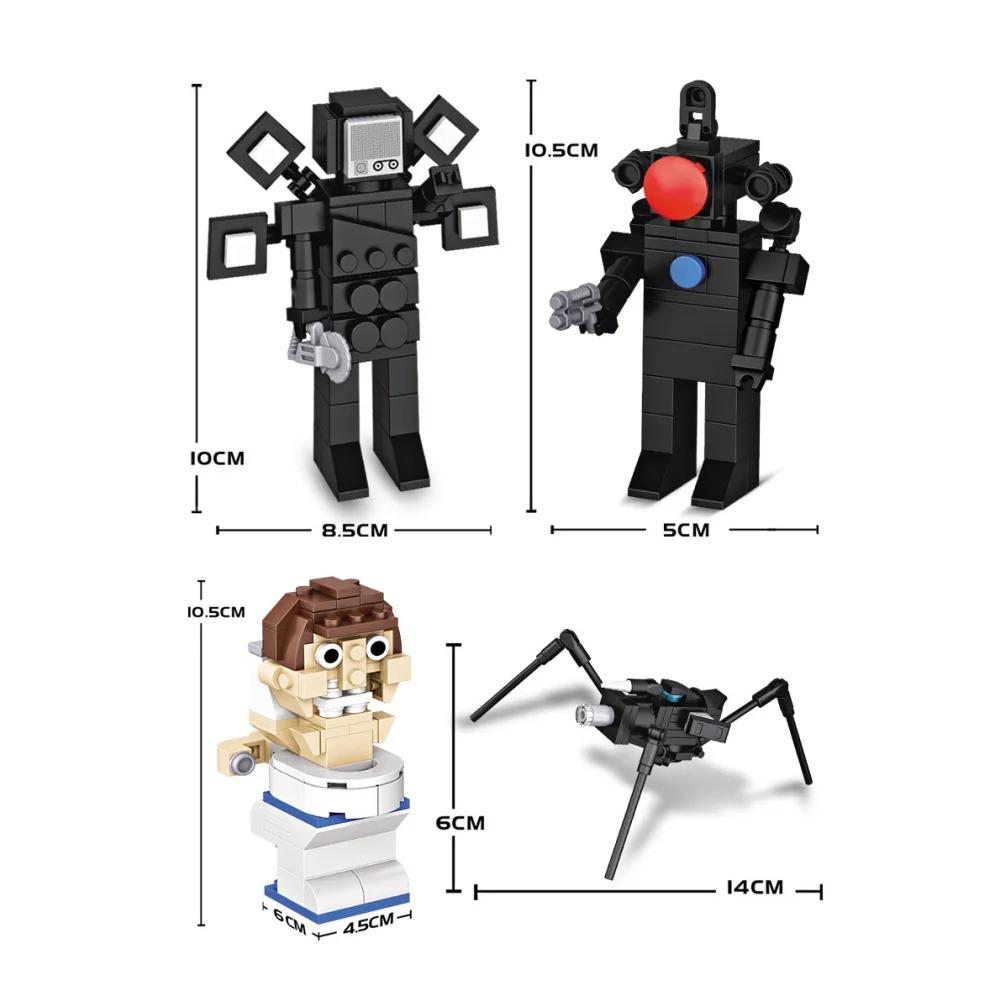 Mutant Titan Camera Man Building Blocks Cartoon or Game Doll Kids Toys Speaker Camera Titan TV Clock Toilet Man Bricks Model