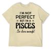 Pisces Twelve Constellation (11) T-shirt Crewneck Campaign  Joke T-shirts Hot Sale Travel USA Size