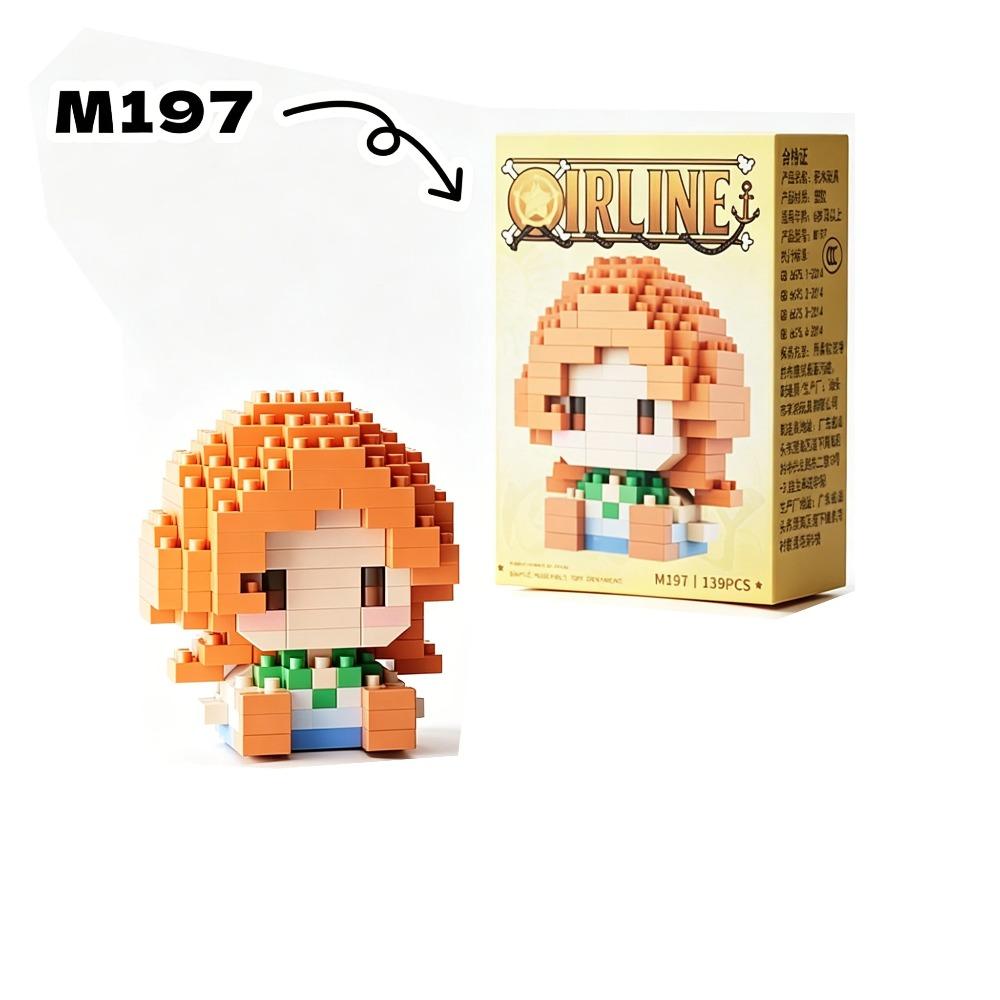 Mini Bricks ONE PIECE Monkey · D · Garp Roger Micro Building Block Edward Newgate Anime Model Assembly Figure Toys For Gift
