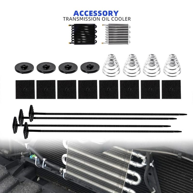 Radiator Fan Mount Zip Ties Clips Electric Transmission Coolers Mounting Tie Strap Universal Fan Mounting Kit Easy Setup