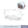 Průhledná akrylová úložná krabice na stůl: Obdélníková zrcadlová skříňka na kosmetiku, psací potřeby nebo kuchyňské potřeby