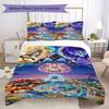 Set di biancheria da letto con stampa Pokémon da 3 pezzi include una copripiumino e una coppia di federe (riempimento non incluso), perfetto per l'uso in camera da letto.