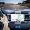 Uniwersalny Uchwyt Samochodowy na Kratkę Wentylacyjną z Głowicą Kulową 17mm, Regulowany Stojak Montażowy do Telefonów Komórkowych, Nawigacji GPS, Tabletów