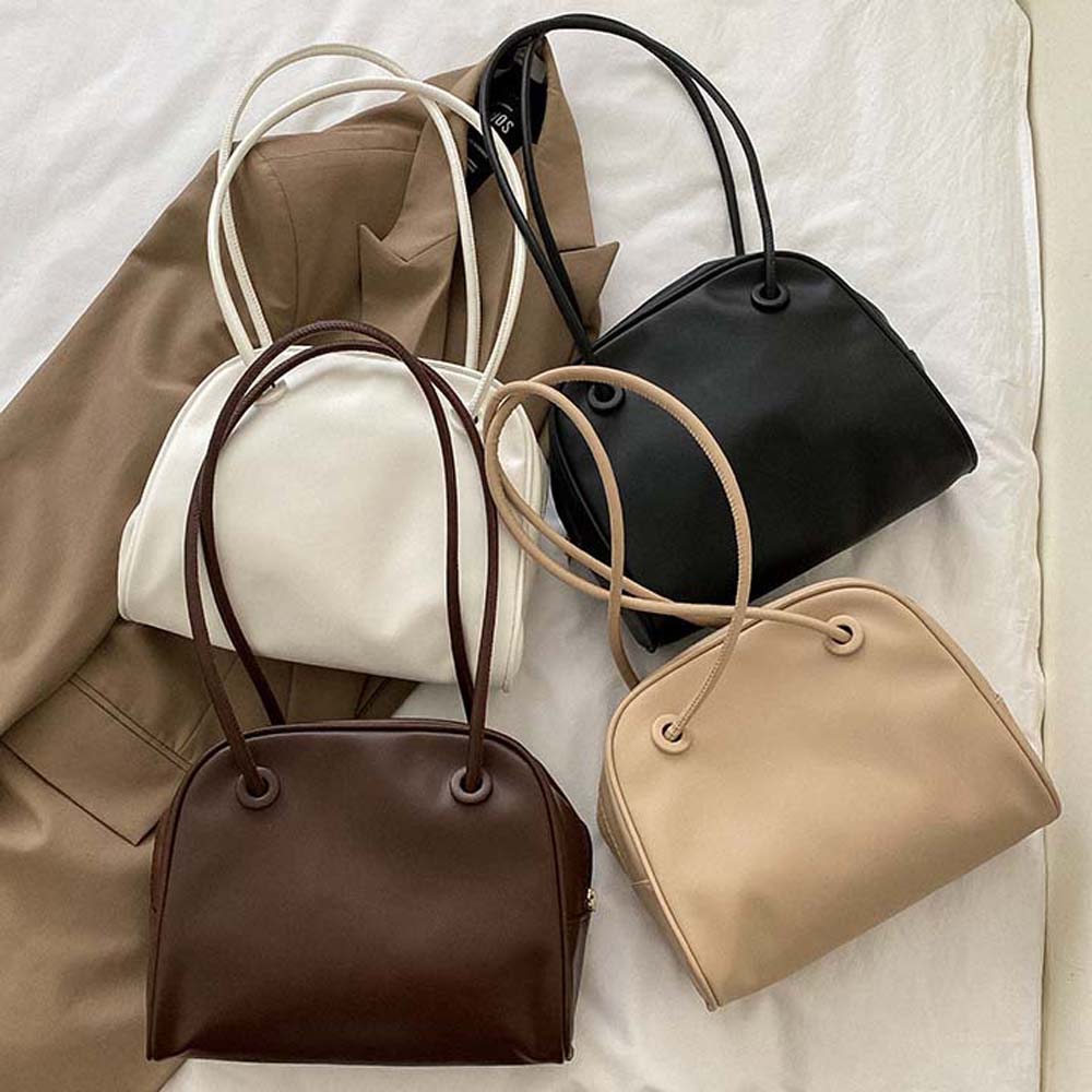 Anti-splash Water Square Underarm Bag Large Capacity Solid Color Shoulder Bag  School