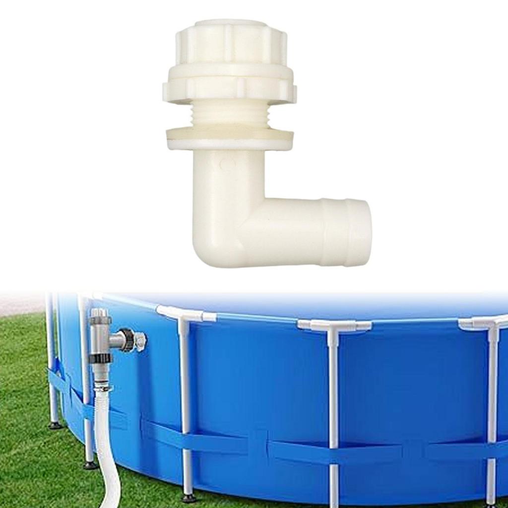 Aquarium Drain Connector ABS Elbow Quick Hose Nozzle for Water Tank and Ducting Pipe Joint