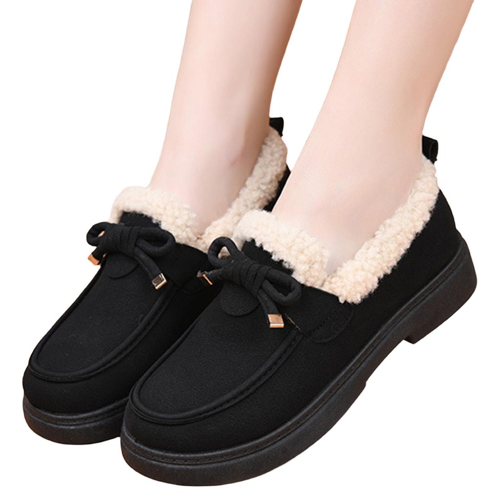 Women's -Lined - Warm Loafers for Winter Daily Wear