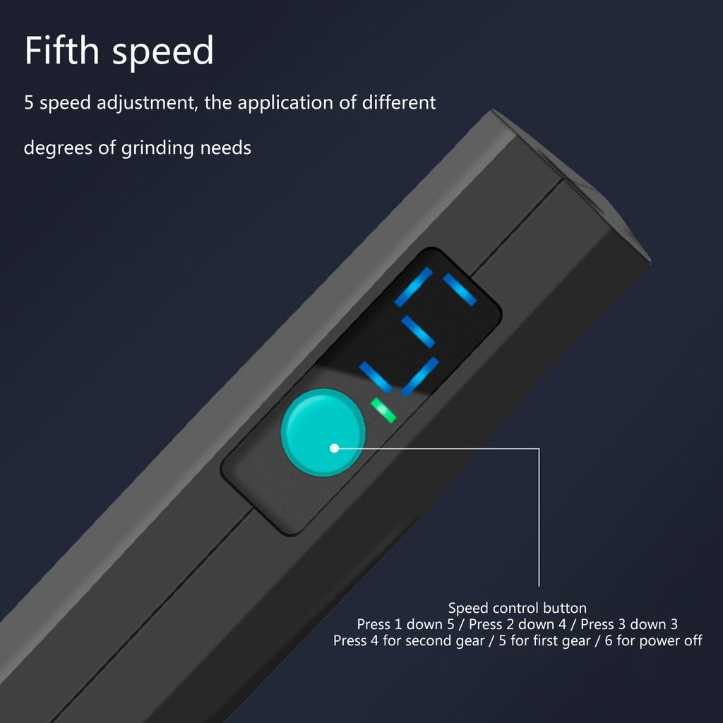 Mini-Bohrmaschine, elektrischer Schnitzstift, 5 Geschwindigkeiten, Bohrer, Rotationswerkzeug-Set, Gravierstift zum Basteln, Schleifen, Polieren