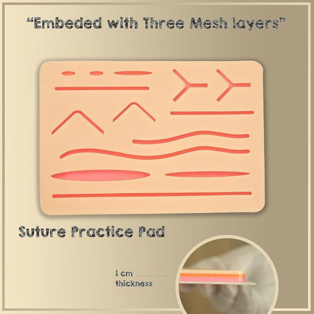 14 Wounds Silicon Skin Pad 3 Layers Training Skin Model Durable Stitching Pad  Nurses