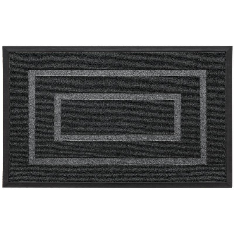 Anti-Slip Outdoor Rubber Door Mat - Dirt-Resistant High-End Entrance Carpet for Home.