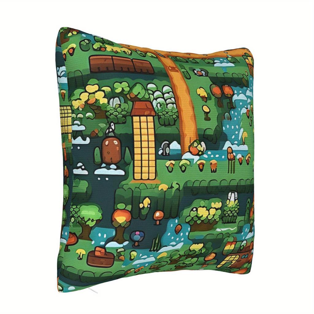 1 Stück Retro-RPG-Kissenbezüge aus den 90ern, mit Pixel-Art, perfekt zur Dekoration Ihres Wohnzimmers, Schlafzimmers oder Sofas. Th