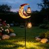 Automated Dusk To Dawn Lights Solar Christmas Garden Stake Light, 31.5 Inch Santa Snowman LED Pathway Lights, Easy Installation Outdoor Lighting