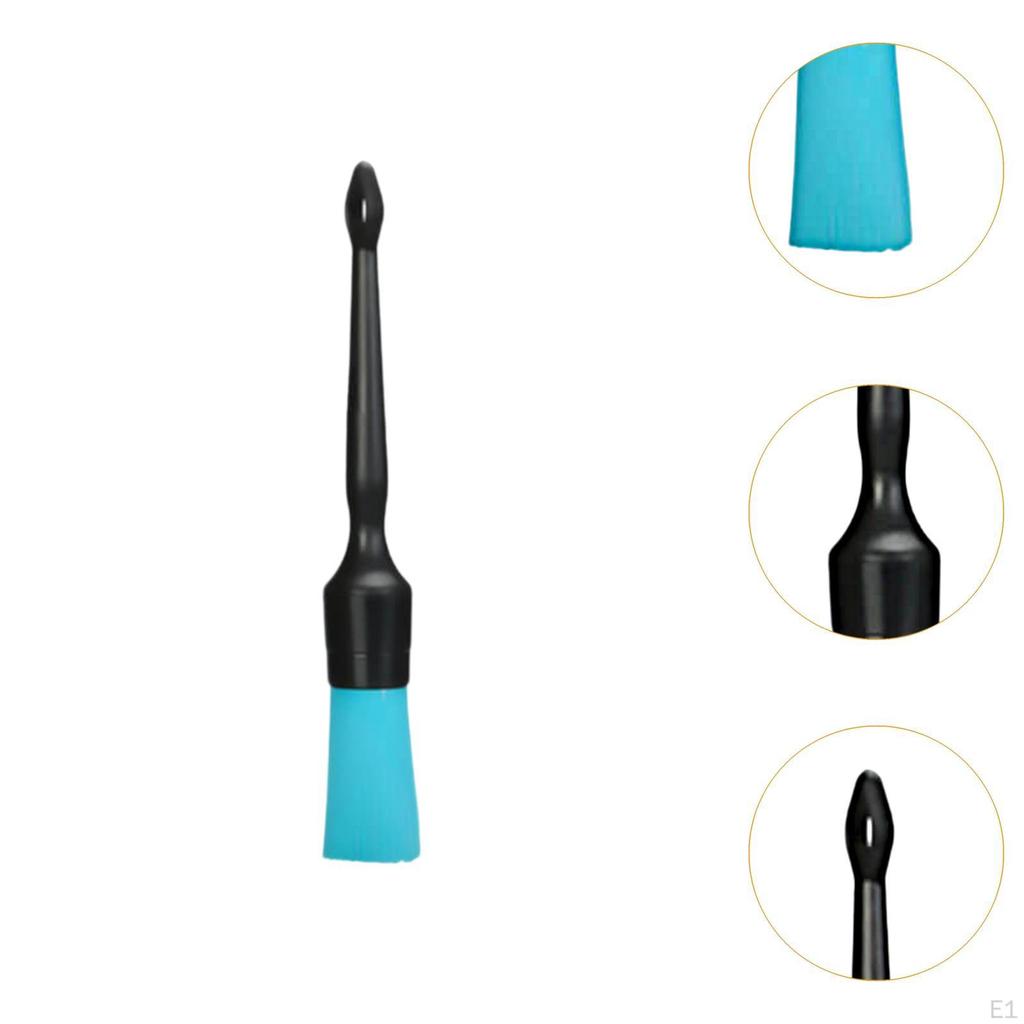 Car Detailing Brush,Auto Detail Cleaning Brush with Handle Wet and Dry Clean Cleaner Tool for