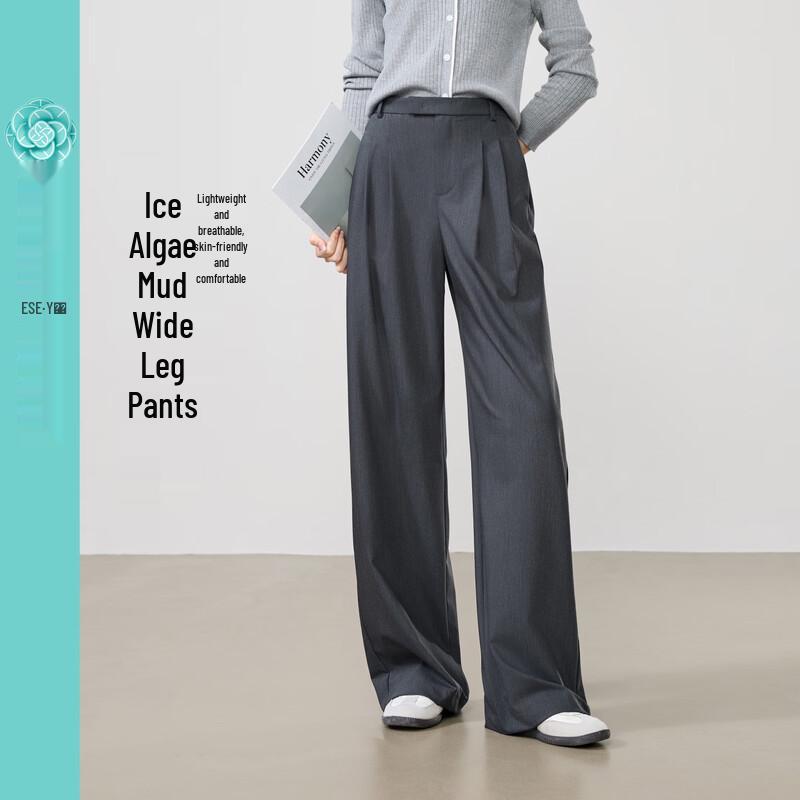 Women's High-Waisted Wide-Leg Suit Pants
