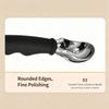 Ice Cream Scoop, Zinc Alloy Icecream Scooper with Non‑slip Rubber Coated Handle, Scoop for Frozen Ice Cream, Fruit, Meatball, Household Kitchen Gadget