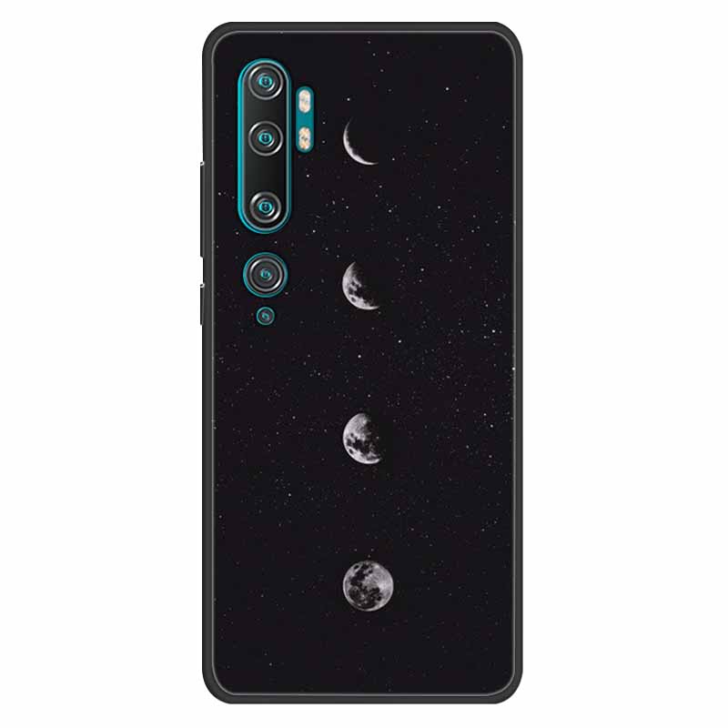 For Xiaomi Mi Note 10 Case Silicone Soft Owl Lion TPU Fashion Back Cover For Xiaomi Mi Note10 Cases Protective Printed Covers